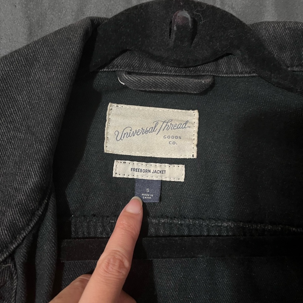 Universal Thread Charcoal Denim Jacket - image 3